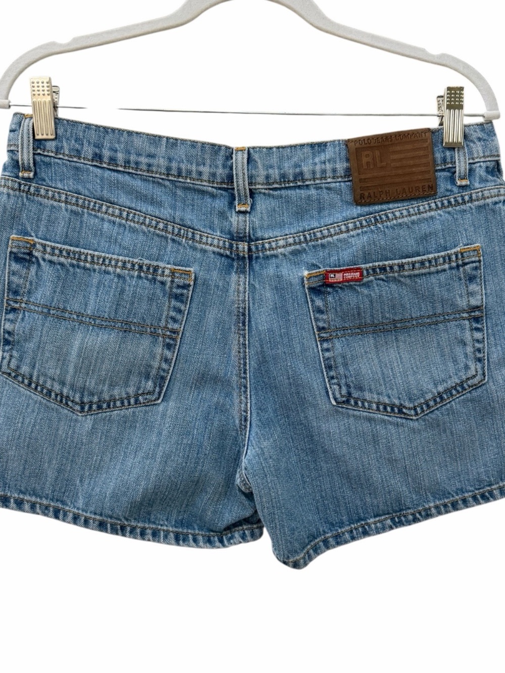 Vintage Polo Jeans Co Ralph Lauren Saturday Short High Rise Denim Shorts Size 10 - Picture 7 of 12
